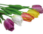 Tulipe élégante 33x4cm, 4 couleurs assorties