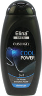 Gel douche Elina 300 ml pour homme 3 en 1 Cool Power
