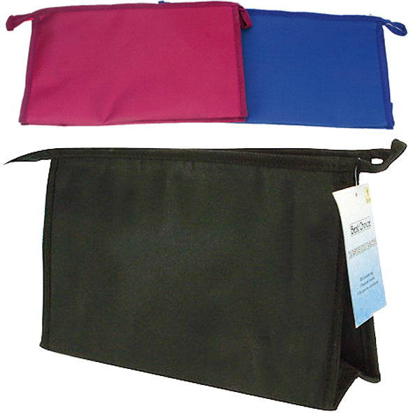 Trousse de toilette 30x18x5cm couleur unie assortie