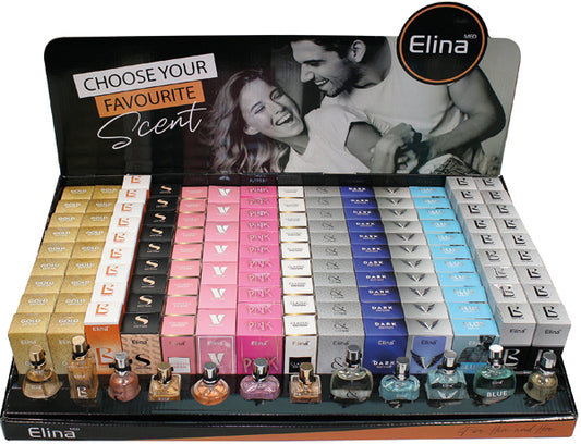 Présentoir ELINA parfum 15 ml - 1, 134 pièces, 12 x