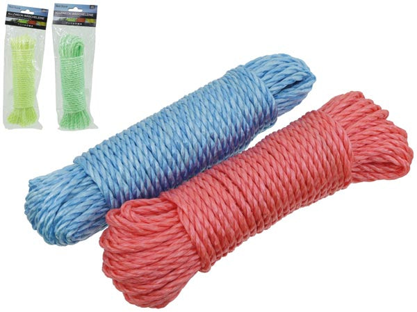 Corde polyvalente, utilisable comme corde à linge, 20 m