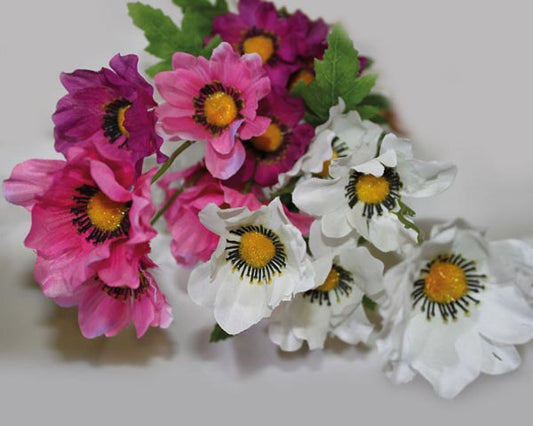 Bouquet de 5 marguerites, 51 cm