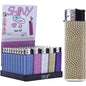 Briquet électrique orné de strass, 8 x 2 cm