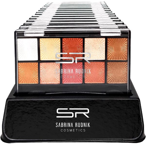 Fard à paupières Sabrina Cosmetic, 10 sachets, brun