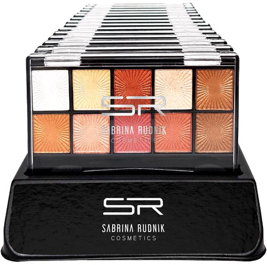 Fard à paupières Sabrina Cosmetic, 10 sachets, brun