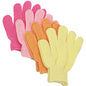 Gant de massage lavant, lot de 2, couleurs pastel, 17 x 12 cm