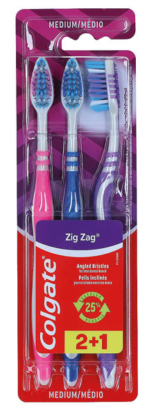 Brosse à dents COLGATE 3 Zig Zag Medium
