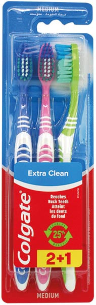 Brosse à dents COLGATE 3 Extra Clean Medium