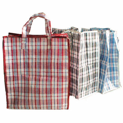 Sac cabas XL à carreaux 40x45x18cm