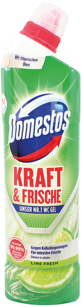 Gel nettoyant WC Domestos 750 ml, parfum citron vert frais