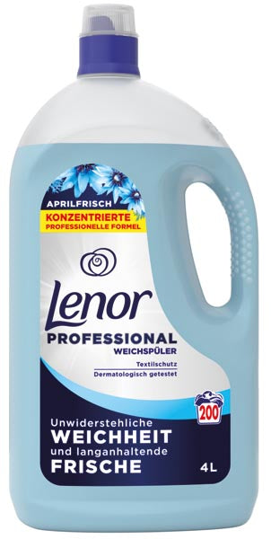 Adoucissant professionnel Lenor 4 l Fraîcheur d'avril 200 WL