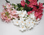 Bouquet d'hortensias, 5 branches + 30 fleurs, 33 cm