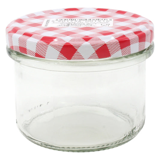 Bocal à conserves avec couvercle à damier 235 ml