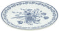 Assiette en porcelaine 18,8 x 2,2 cm, motif bleu impérial