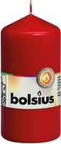 Bougie pilier 120 mm (H) x 58 mm (DM), rouge