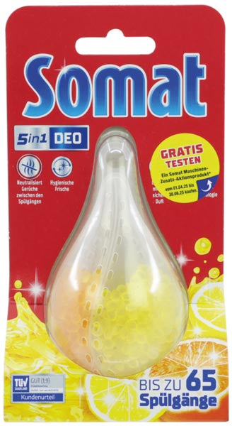 Désodorisant pour lave-vaisselle Somat Duo-Perles Citron et Orange