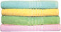 Gant de toilette/gant à savon, coton, 30x30cm, couleurs pastel, assorties.