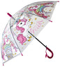 Parapluie automatique Unicorn Stick, transparent