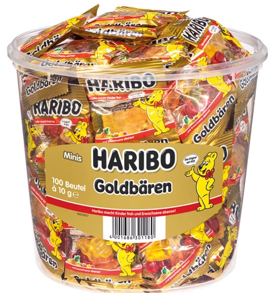 Haribo Goldbears, 100 mini sachets