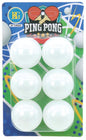 Balles de ping-pong, 6 sur blister