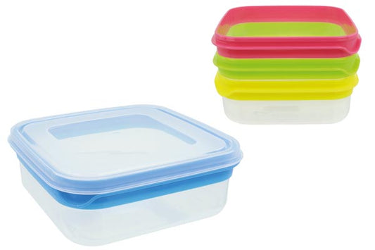 Boîte de conservation alimentaire Color Line 14x14x5cm 4 couleurs