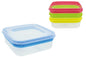 Boîte de conservation alimentaire Color Line 14x14x5cm 4 couleurs