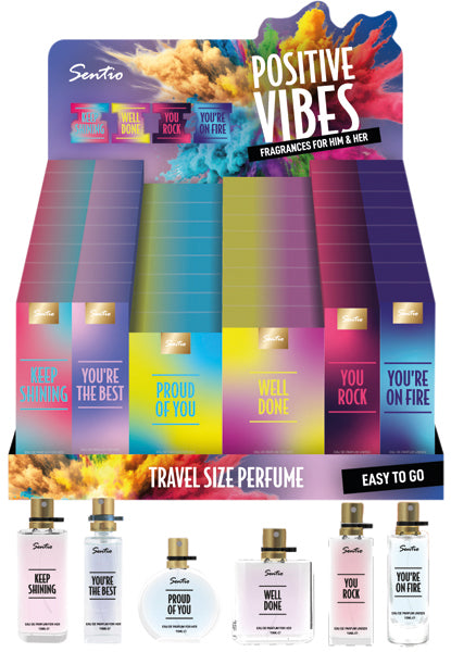 Parfum Sentio 15ml Positive Vibes 60 pièces. 6f.i.Dis