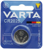 Pile bouton Varta CR2025, 1 pièce, carte incluse.