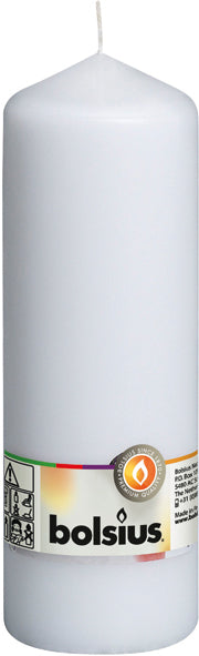 Bougie pilier 200 mm (H) x 68 mm (DM), blanche