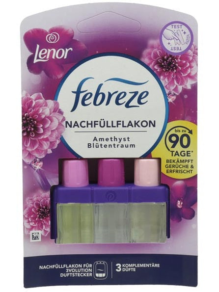 Febreze 3Vol, diffuseur électrique, parfum NF 20 ml, fleurs d'améthyste