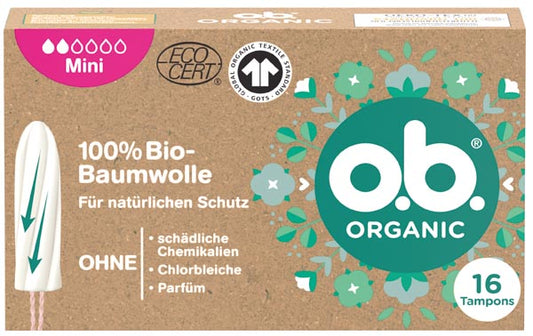 MÉTÉO. Tampons Bio Mini 16 pièces