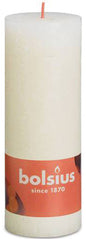 Bougie pilier rustique 190x68 ivoire