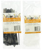 Colliers de serrage, 100 pièces, 2,2 x 150 mm, assortis noir/blanc
