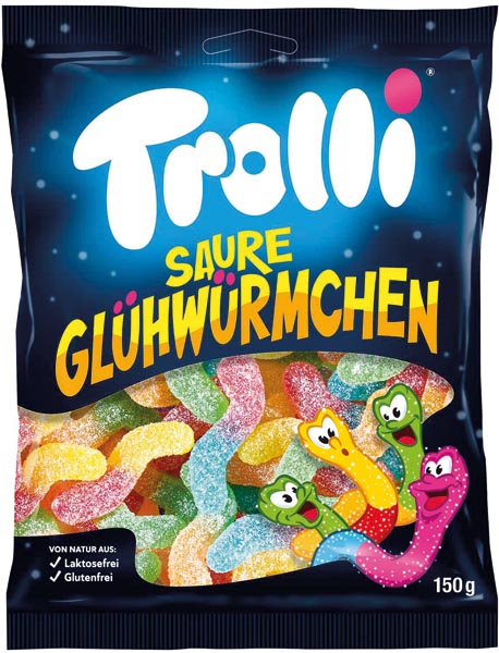 Vers luisants acidulés Food Trolli 150 g