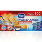 Pansements adhésifs pour plaies, 100 pièces, imperméables, 4 tailles, assortis.