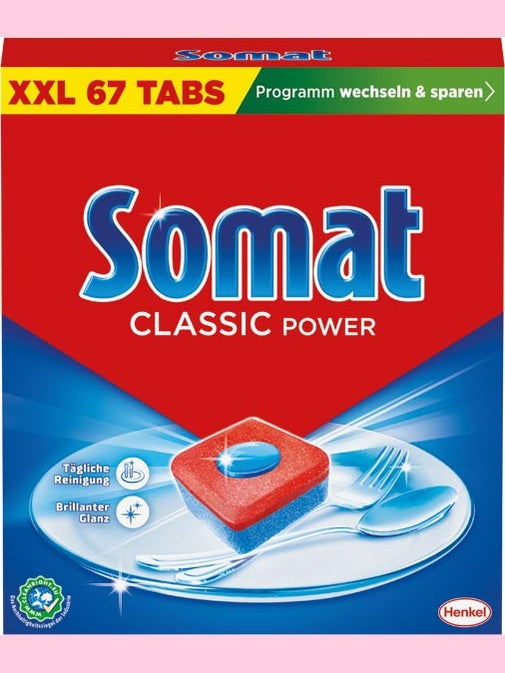 Pastilles pour lave-vaisselle Somat Classic Power, 67 pastilles