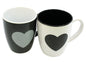 Mug en forme de cœur, environ 350 ml, 12 x 11 x 8,5 cm