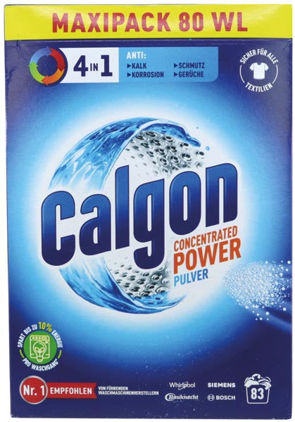 Calgon 4 en 1 Poudre 2075 g Adoucisseur d'eau biphasé