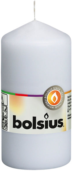 Bougie pilier 120 mm (H) x 58 mm (DM), blanche