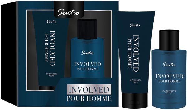 Sentio GP Involved EDT pour homme, coffret 2 pièces : parfum + gel douche