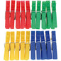 Pinces à linge, 20 pièces, 7 x 1 cm chacune, couleurs assorties