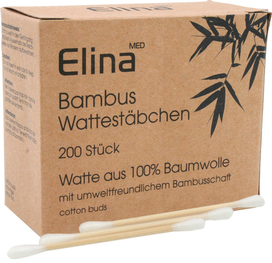 200 cotons-tiges en bambou Elina