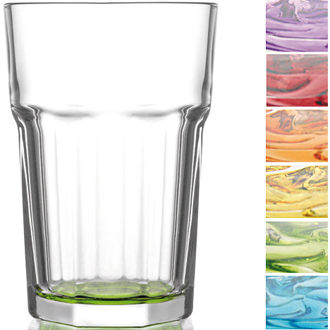 Caipirinha Long Drink en verre 0,3l base colorée 6F assortie.