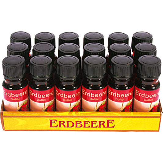 Huile parfumée à la fraise 10 ml en flacon de verre