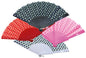 Éventail espagnol à pois, 4 couleurs assorties.