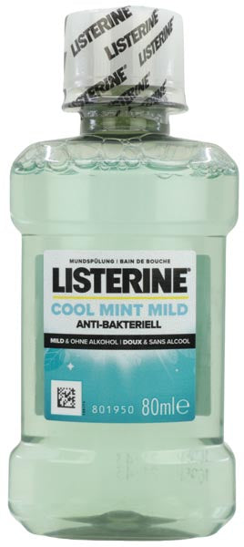 Bain de bouche Listerine 80 ml, saveur douce