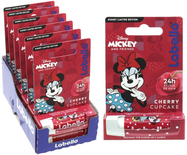 Baume à lèvres Labello. Brillance Cerise 4,8 g Minnie Mouse