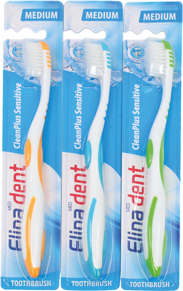 Brosse à dents Elina 1 CleanPlus Sensitive Medium