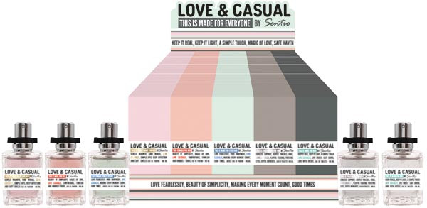 Parfum Sentio 15ml Love&Casual 40 pièces. 5f.sort