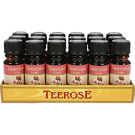 Huile parfumée à la rose thé, 10 ml, en flacon de verre